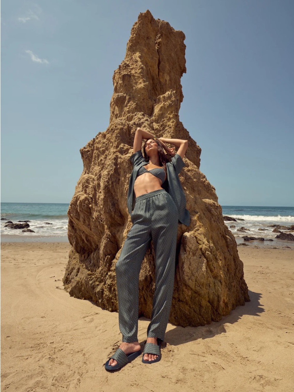 Kith Elena Monogram Lounge Set XS Top S Pants